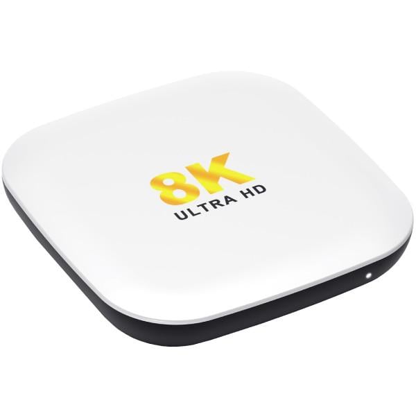 Смарт-приставка H96 MAX M2 4/64 Гб Rockchip RK3528/Android 13/WiFi 2,4 та 5 ГГц/BT 5.1/Білий (M2_4GB/64GB)