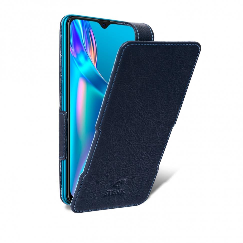 Чехол флип Stenk Prime для OPPO A12 Синий (66548)
