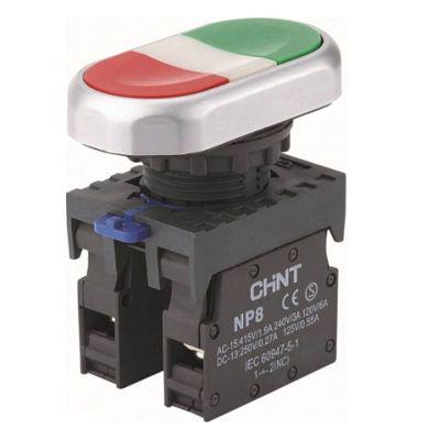 Кнопка Старт-Стоп CHINT NP8-11S 1NO+1NC 22 мм (667178)