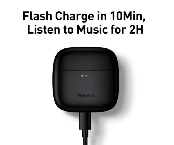 Наушники-гарнитура беспроводные BASEUS Bowie E8 Bluetooth 350 mAh Black (35751) - фото 9