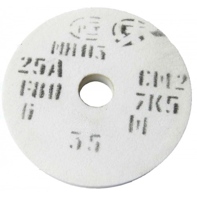Круг шліфувальний ЗАК Запоріжабразив 25А F46-80 СТ-СМ електрокорунд 175х20х32 мм Білий (25309208)