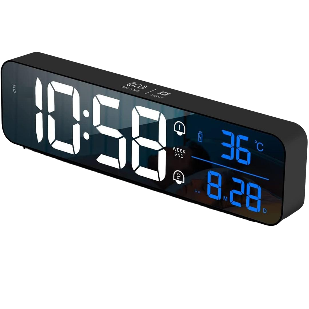 Часы настольные Mids электронные с аккумулятором термометром и календарем (8811B)