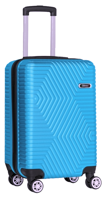 Чемодан на колесах GD Polo малый пластиковый 45 л Голубой