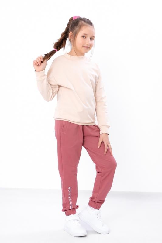 Штани для дівчинки Носи Своє 122 см Темно-рожевий (6060-057-33-5)