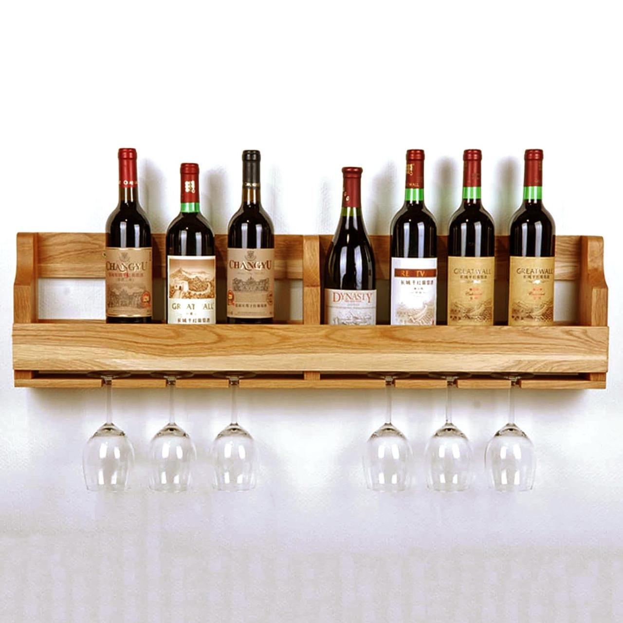 Полка для вина настенная из дерева Химедзи Сиена (ПНК-001505)