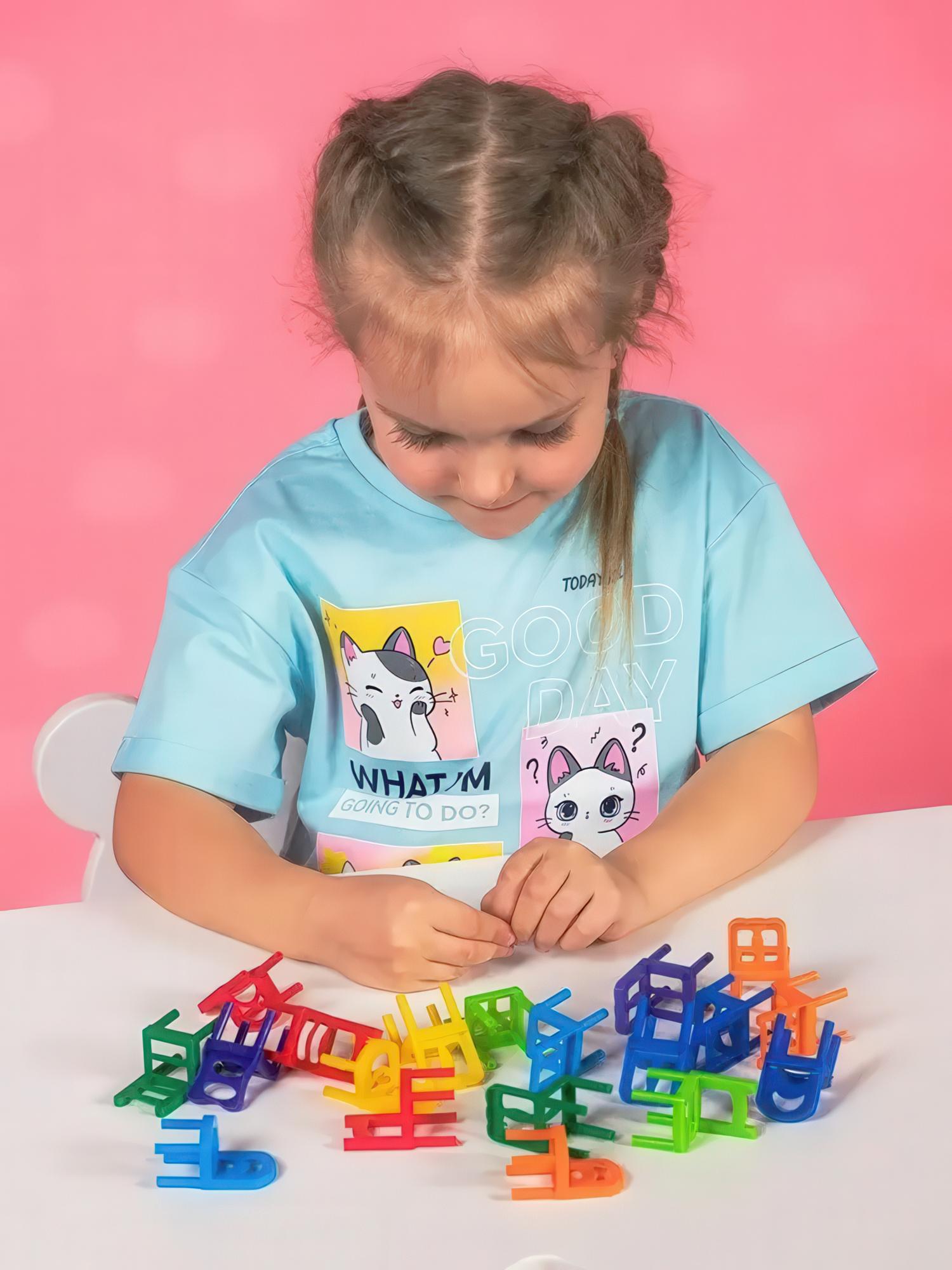 Настольная игра Дженга Стульчики увлекательная игра для всей семьи 48 предметов - фото 10