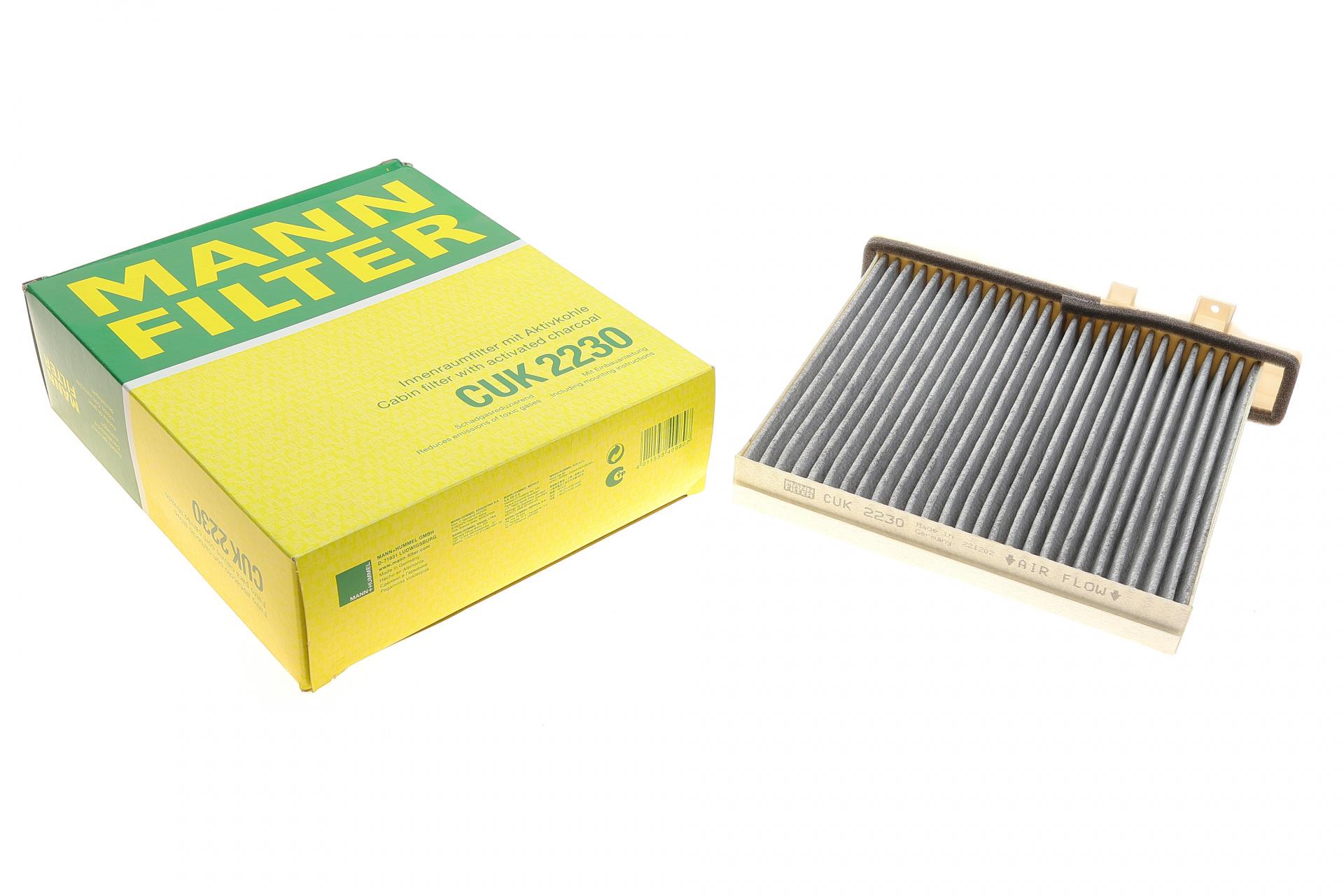 Фильтр салона Mann-Filter для Mitsubishi Pajero 91- угольный (CUK 2230)