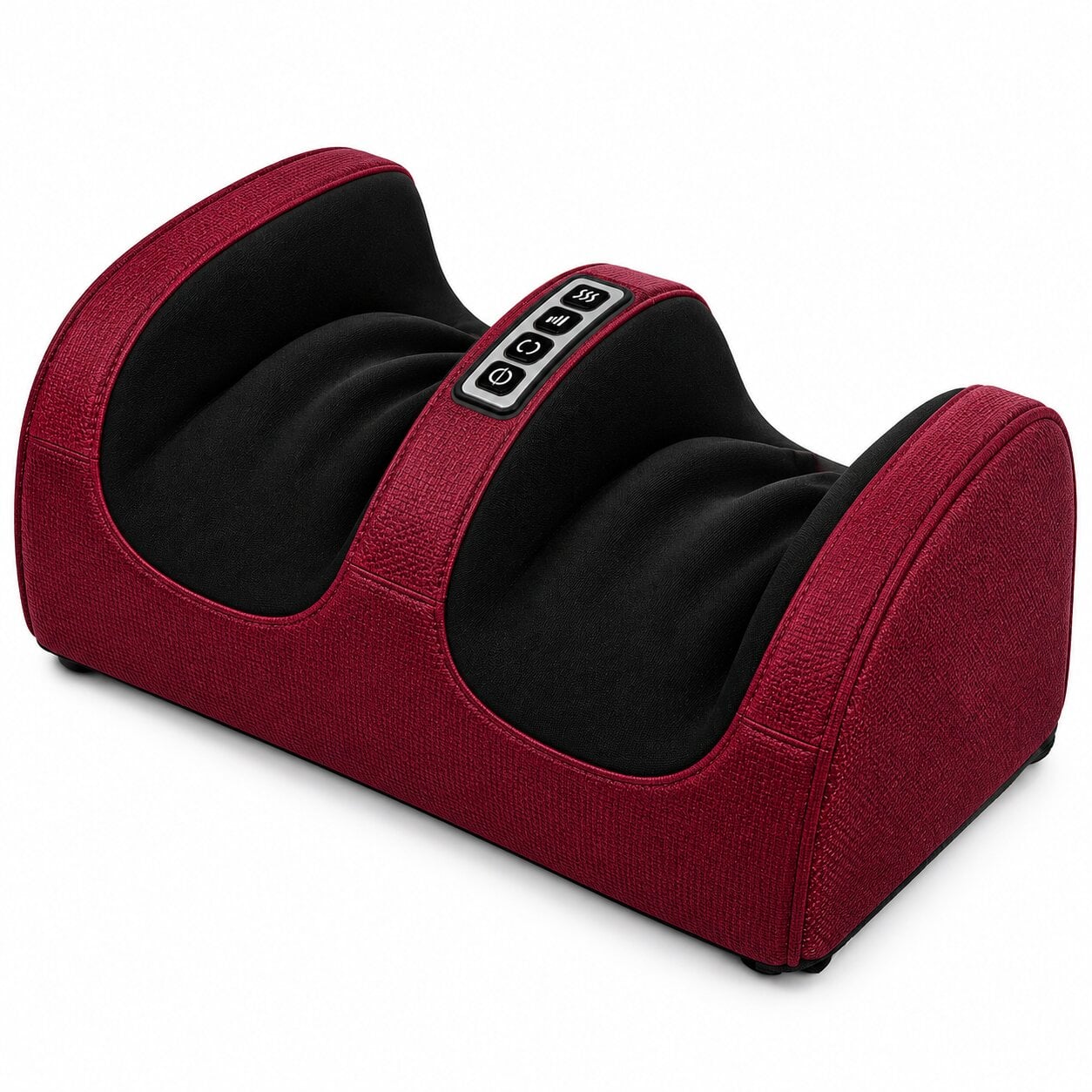 Электромассажер для ступней ног/литок и стоп Foot Massager с подогревом Красный (9966/2)
