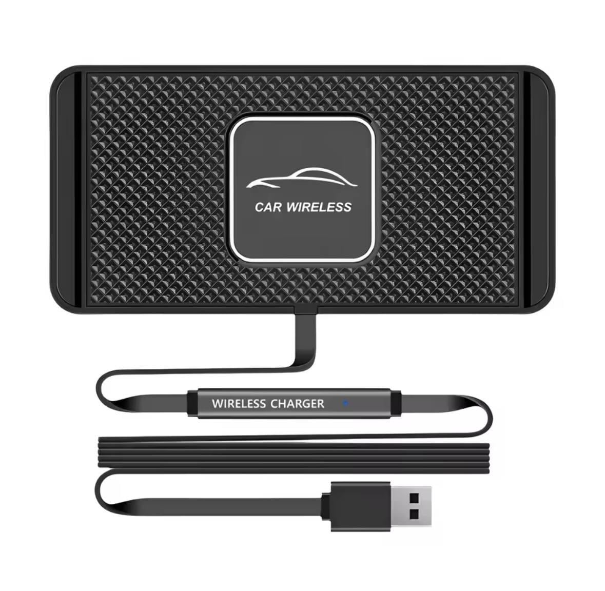 Беспроводная зарядка в авто Коврик 120W Fast wireless charging и адаптер Беспроводная зарядка в авто Коврик 120W Fast wireless charging и адаптер