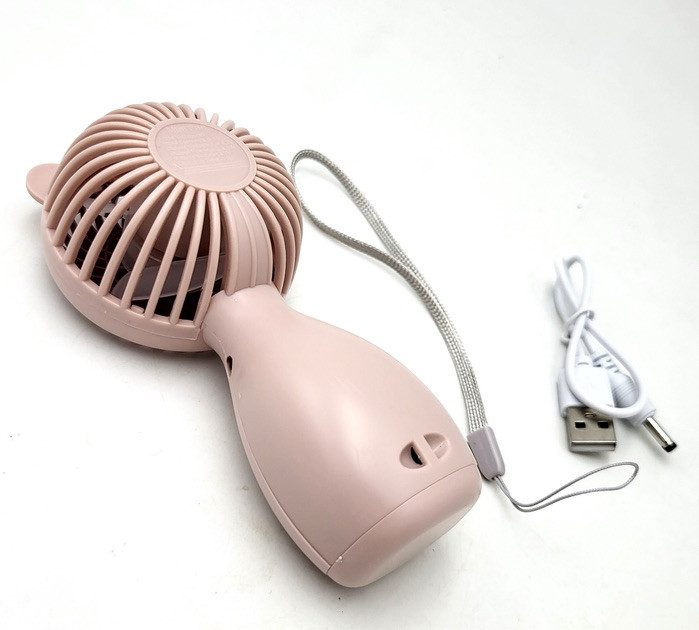 Вентилятор ручной аккумуляторный Handy Mini Fan JX-998 с ручкой d 6 см Розовый (ML-04462) - фото 6 Вентилятор ручной аккумуляторный Handy Mini Fan JX-998 с ручкой d 6 см Розовый (ML-04462) - фото 6