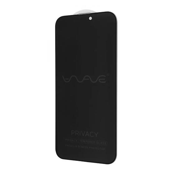 Защитное стекло с функцией конфиденциальности WAVE Privacy для телефона iPhone 15 Pro black (515960001)