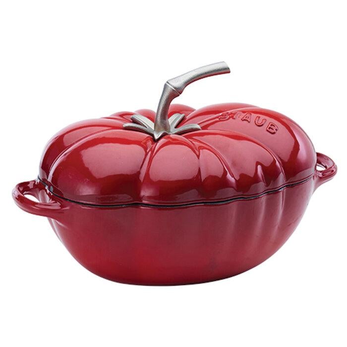 Кастрюля жаропрочная Staub Cherry в форме помидора 25 см 2,8 л