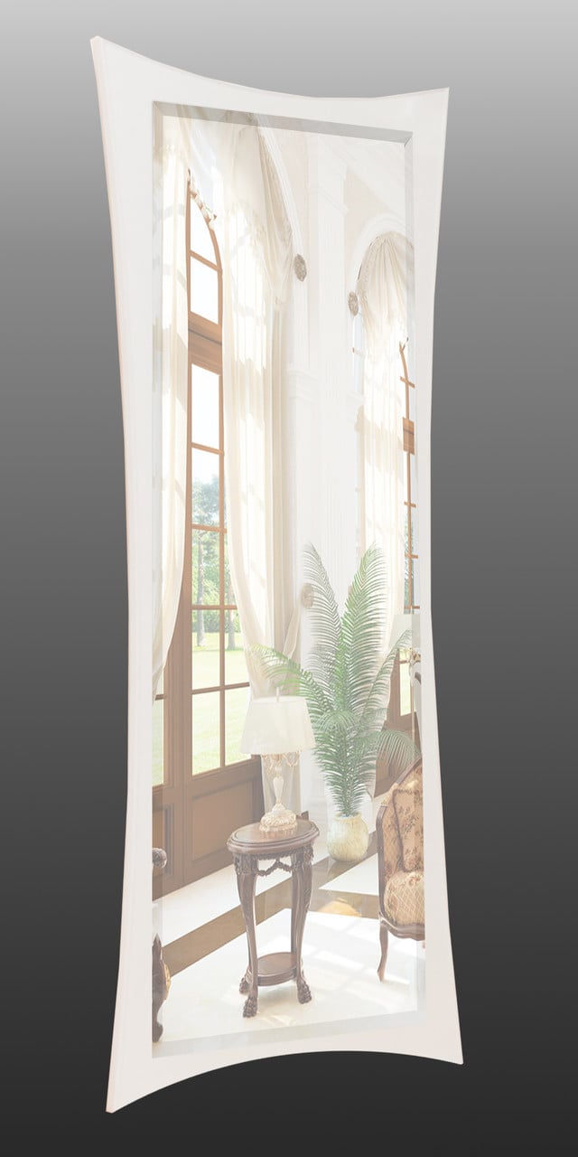 Зеркало настенное с фацетом Art-Com 1300х550 мм Белый (ZF 2)