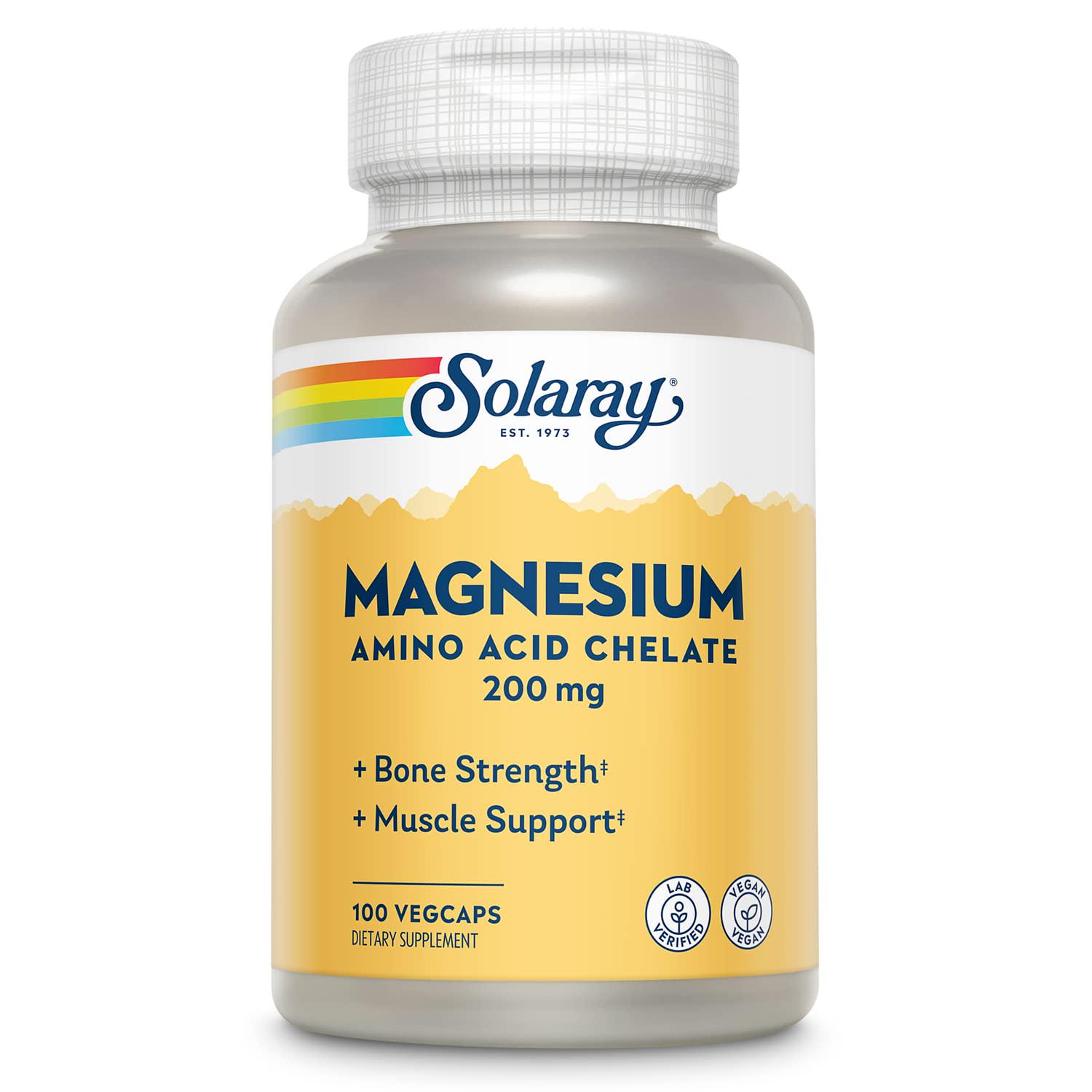 Магний Solaray Magnesium Magnesium Oxide 200 mg 100 вег. капс.