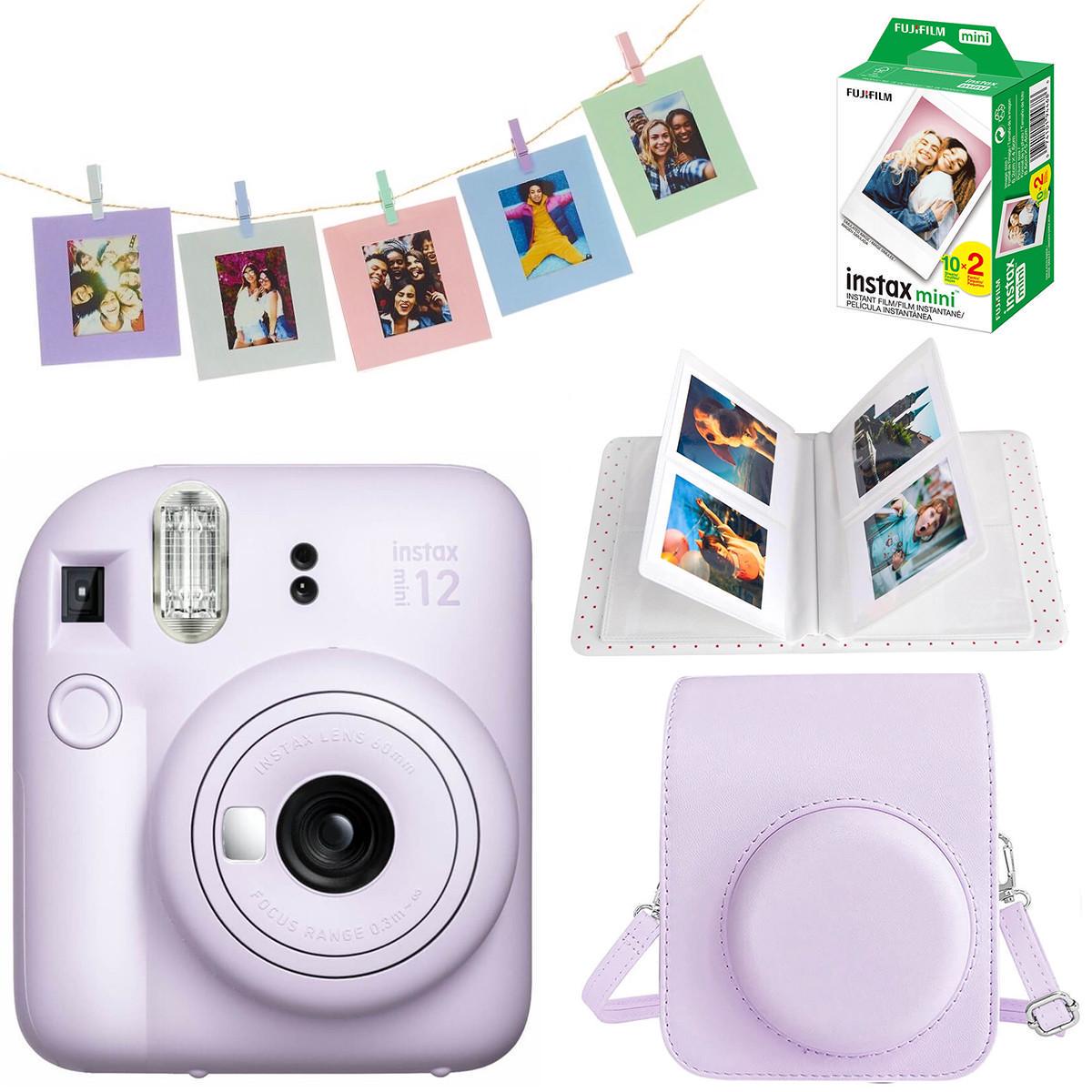 Подарочный набор Fujifilm Instax Mini 12 фотобумага 20 шт./чехол/фотоальбом 64 фото/рамка