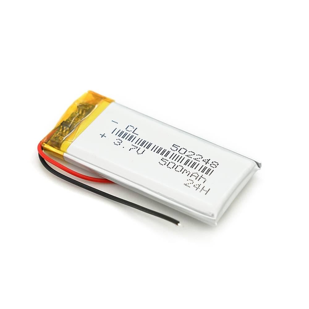 Акумулятор літій-полімерний 3,7В Li-ion 500 мАг 5х22х48 мм (33029)