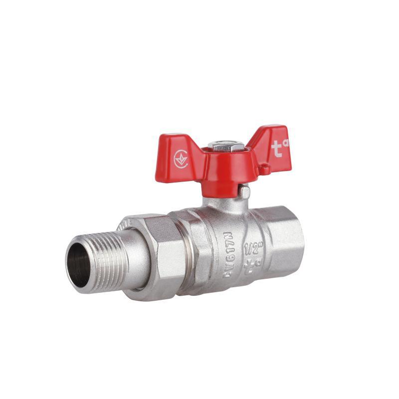 Кран шаровой прямой Thermo Alliance Forte 1/2" Американка (SF220W15)