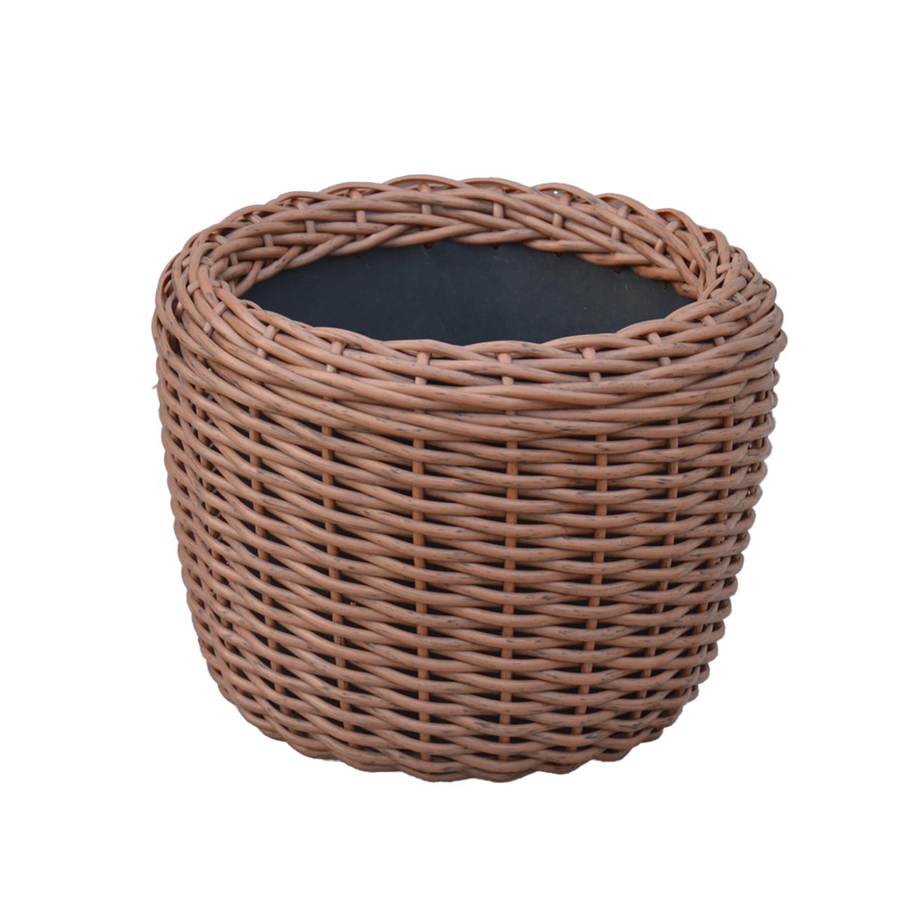 Кашпо для растений из искусственного ротанга 12 л Молочный шоколад (11717135) - фото 1 Кашпо для растений из искусственного ротанга 12 л Молочный шоколад (11717135) - фото 1