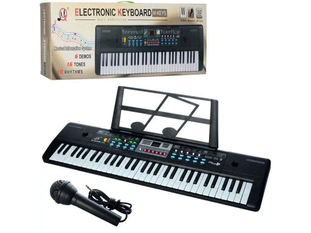 Пианино-синтезатор детское 61 клавиша (MQ601-605UFB) - фото 2 Пианино-синтезатор детское 61 клавиша (MQ601-605UFB) - фото 2