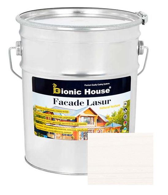 Краска фасадная для дерева Facade Lasur 10 л Белый (18294611) - фото 1 Краска фасадная для дерева Facade Lasur 10 л Белый (18294611) - фото 1