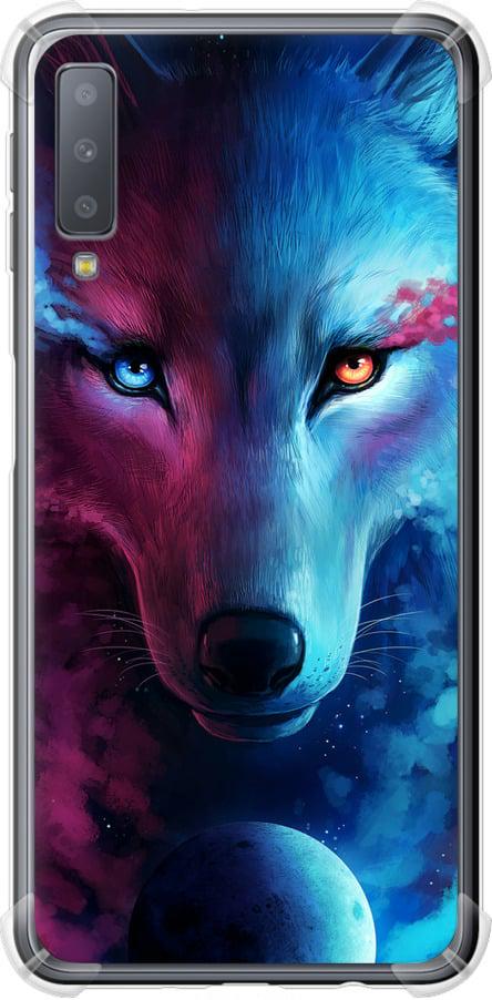 Чехол на Samsung Galaxy A7 (2018) A750F Арт-волк (3999sp-1582-42517)