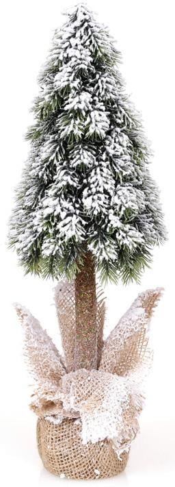 Ялинка декоративна Струнка в снігу в мішечку 12х12х40 см Ялинка декоративна Струнка в снігу в мішечку 12х12х40 см