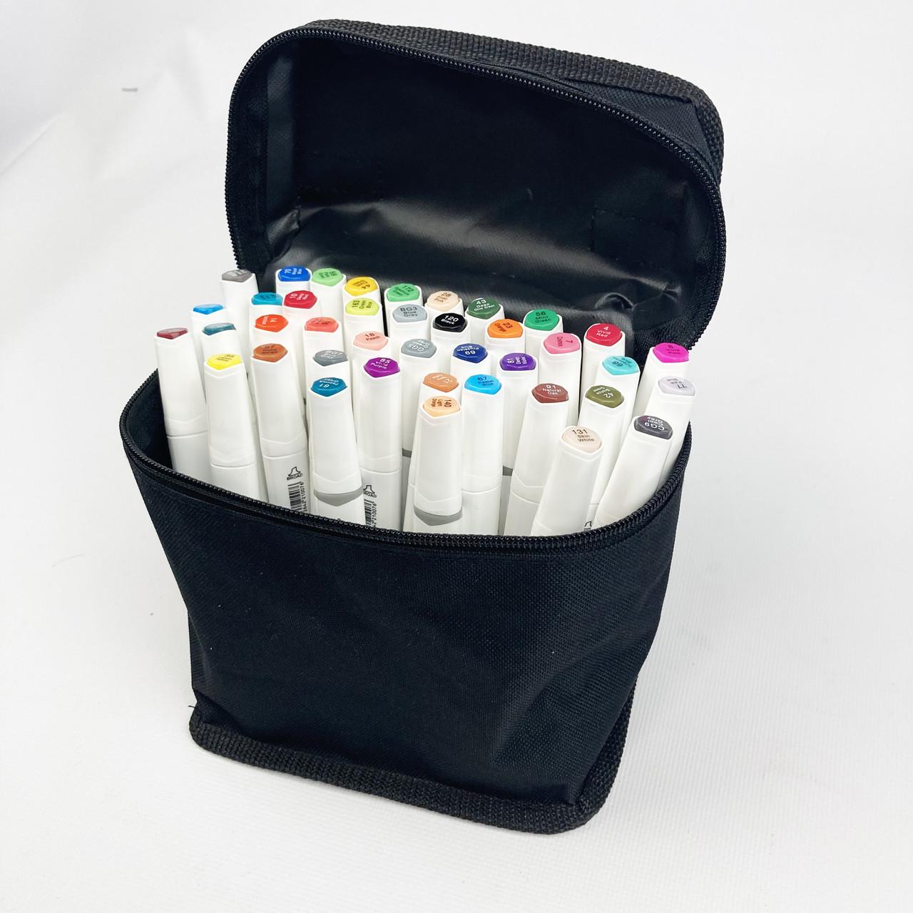 Маркери двосторонні для скетчинга в чохлі Rich 40 шт. (1801953701)