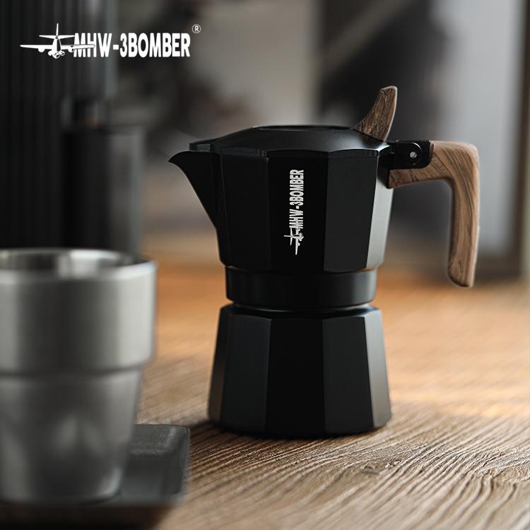 Гейзерная кофеварка с двойным клапаном MHW-3BOMBER Double Valve Moka Pot 180 мл Black (M5888B) - фото 2