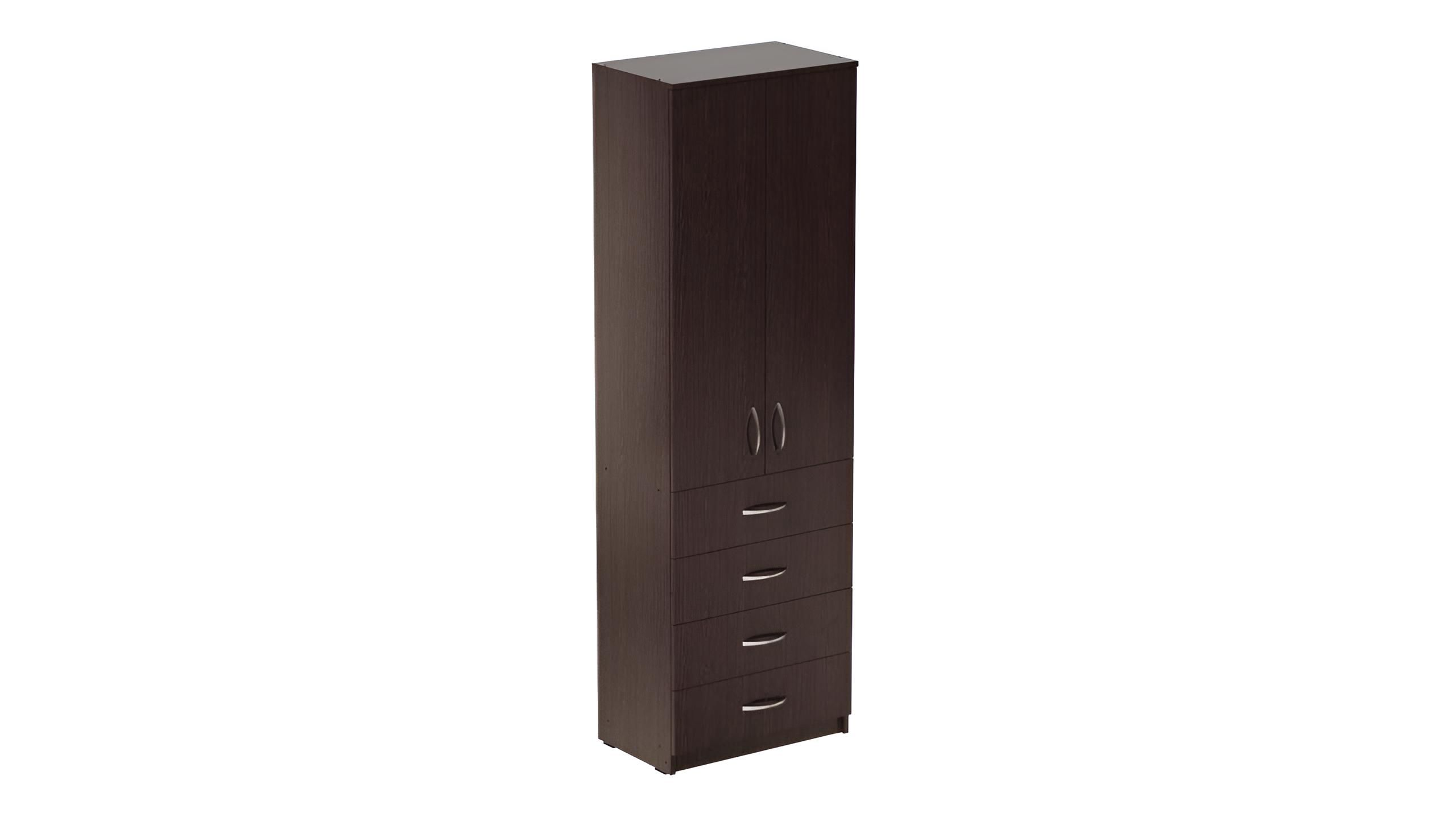 Шкаф Ferrum-decor Анжело на 3 полки с 2 дверями и 4 ящиками ДСП 16 мм 1900x600x380 мм Венге Магия (FRD-104991) Шкаф Ferrum-decor Анжело на 3 полки с 2 дверями и 4 ящиками ДСП 16 мм 1900x600x380 мм Венге Магия (FRD-104991)