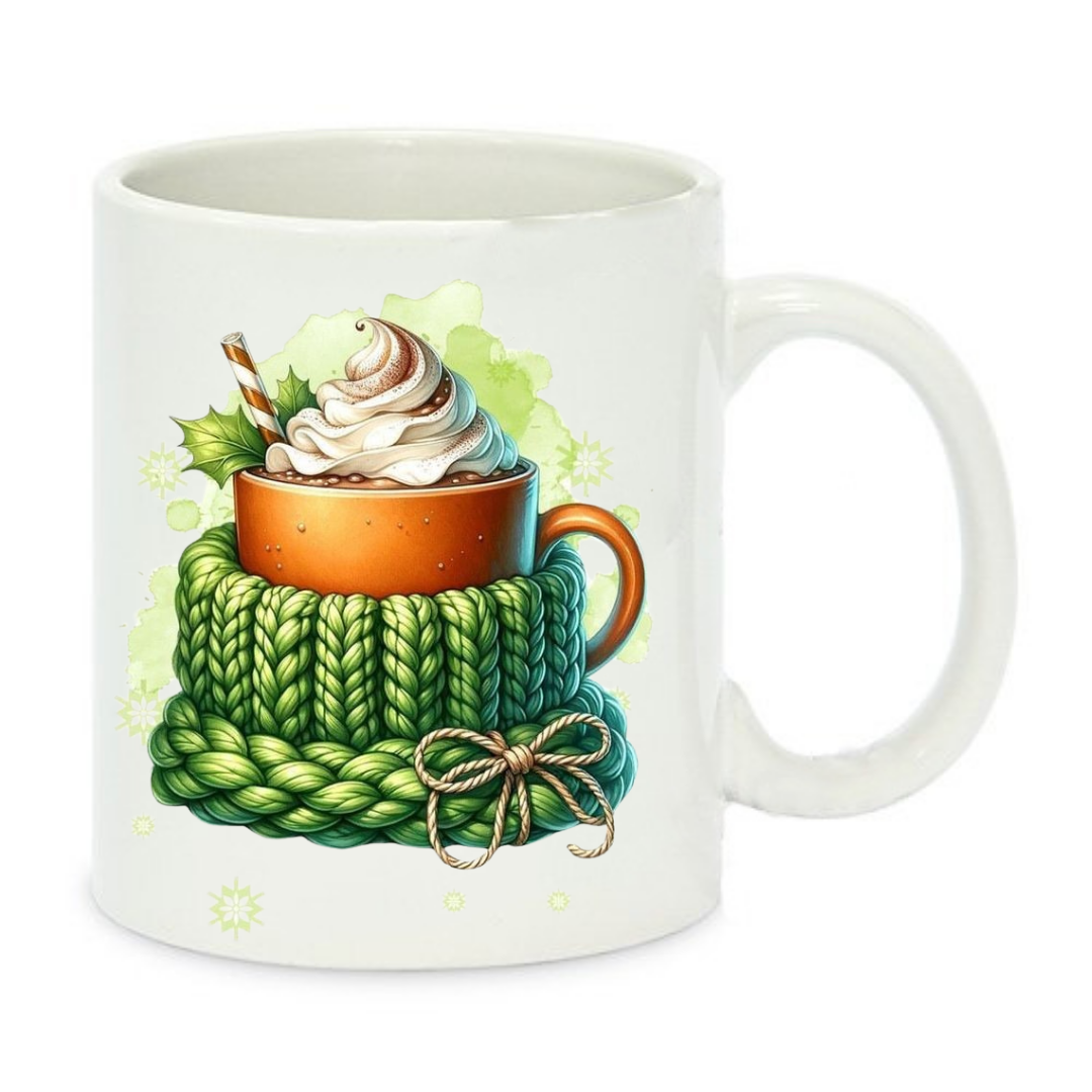 Чашка с принтом Happy New Year 330 мл Белый (001257)