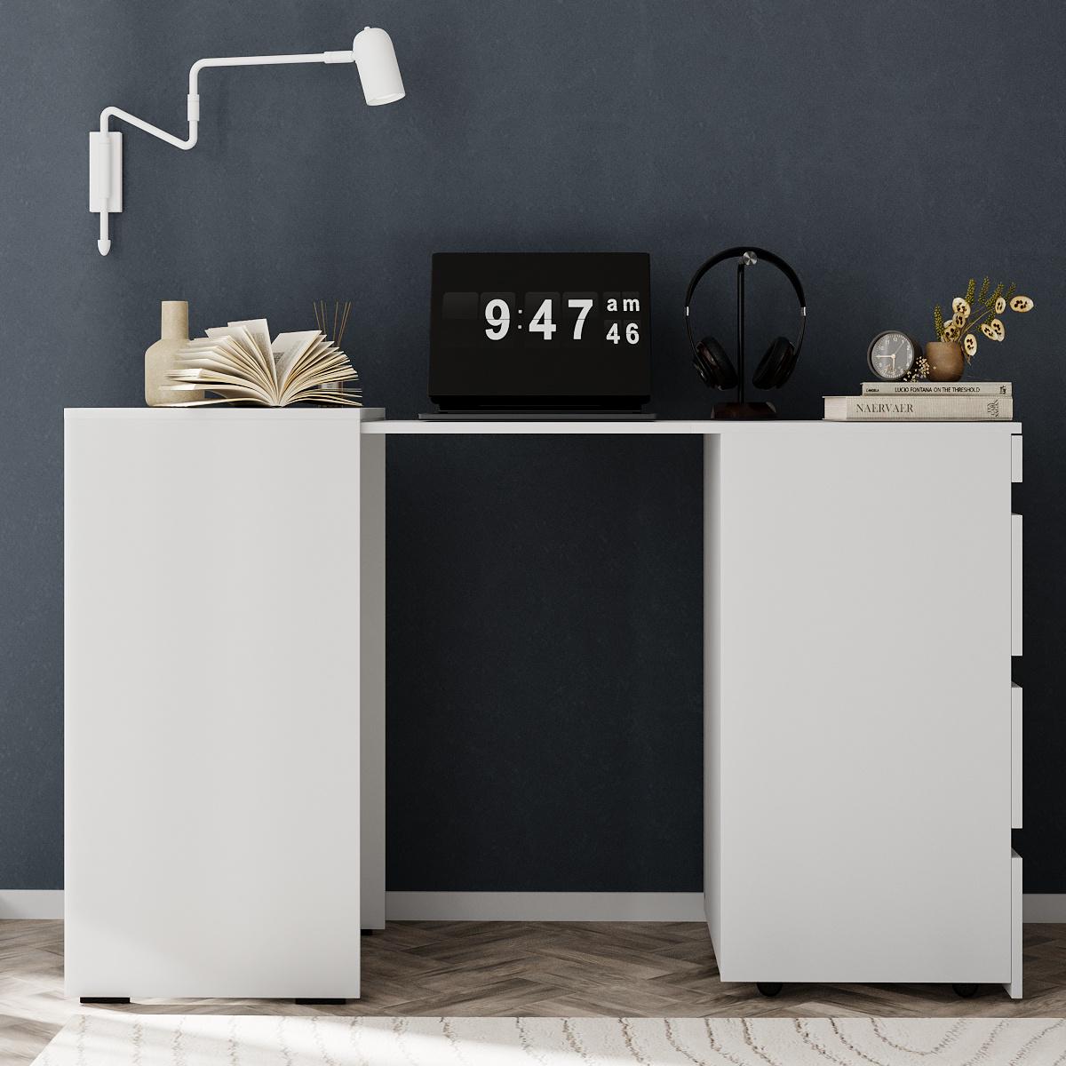 Стіл комод-трансформер Molli 1400x450x756 мм Білий діамант (GATB01010100000) - фото 5