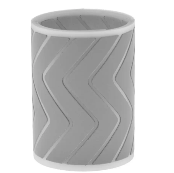 Светоотражающая лента с фигурными полосами 5 см x 1 м Серый (М00112)