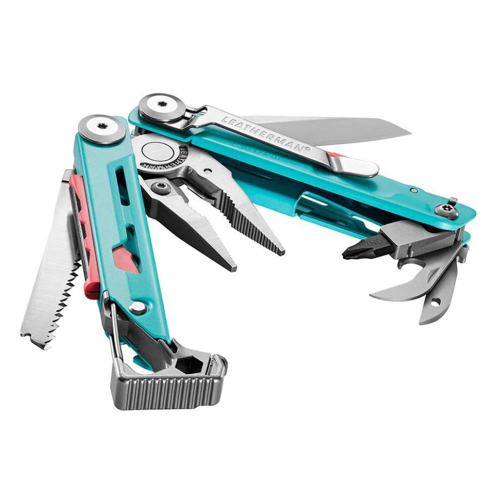 Мультиінструмент з чохлом Leatherman Signal Aqua Silver (833187) - фото 5 Мультиінструмент з чохлом Leatherman Signal Aqua Silver (833187) - фото 5