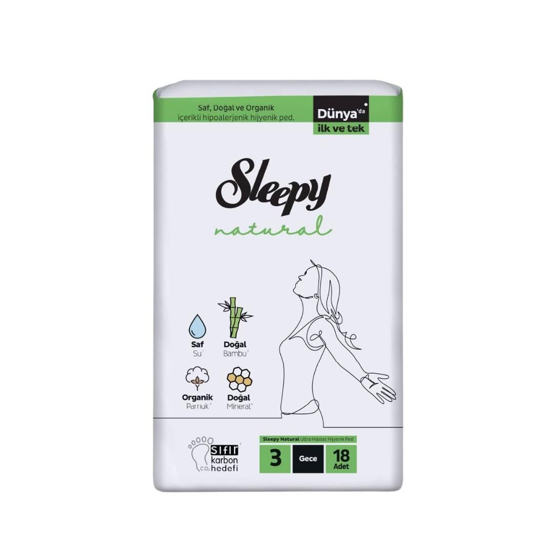 Гигиенические прокладки Sleepy Natural Night-3 №18 320 мм (000006011)