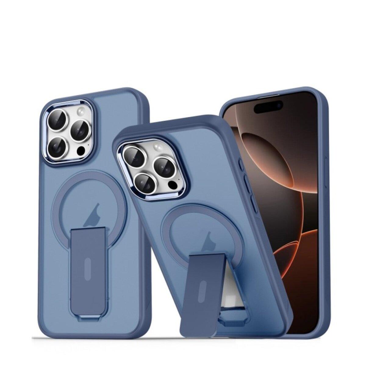 Противоударный чехол с подставкой Cosmic Magnetic Stand for Apple iPhone 16 Pro Blue