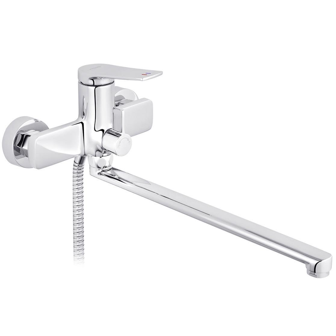 Смеситель для ванной Kroner Makon CV033862 однорычажный Хром (239549)