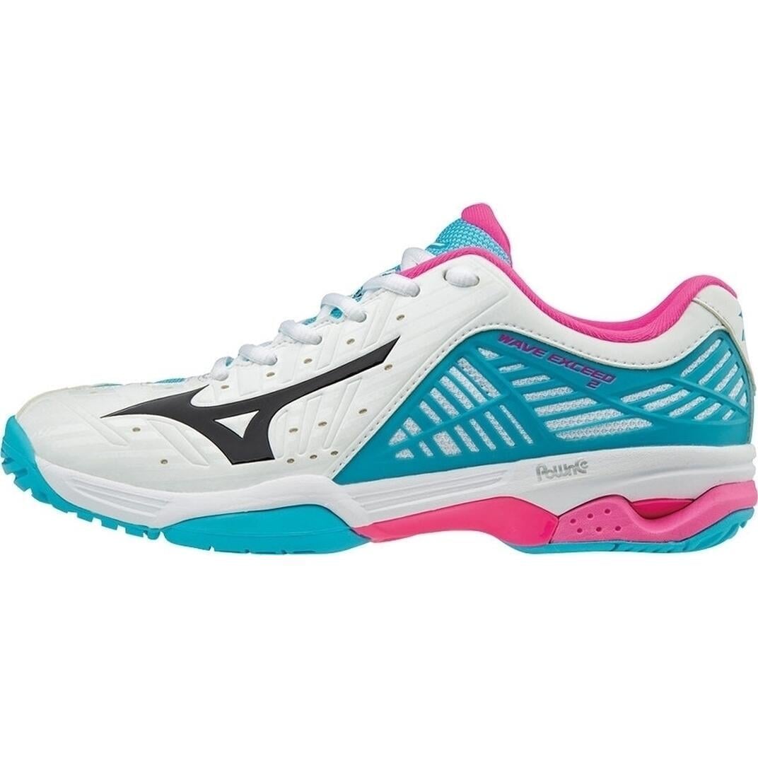 Кроссовки теннисные женские Mizuno WAVE EXCEED 2 CC р. EU-41 Бело-голубовато-розовый (61GC1823-09)