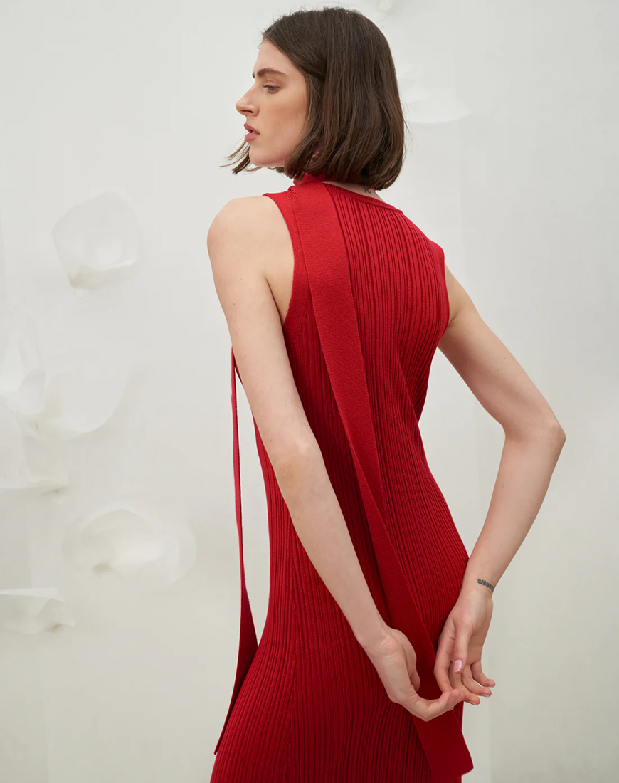 Сукня з шарфом Flora SAVOUR червона One size - фото 2