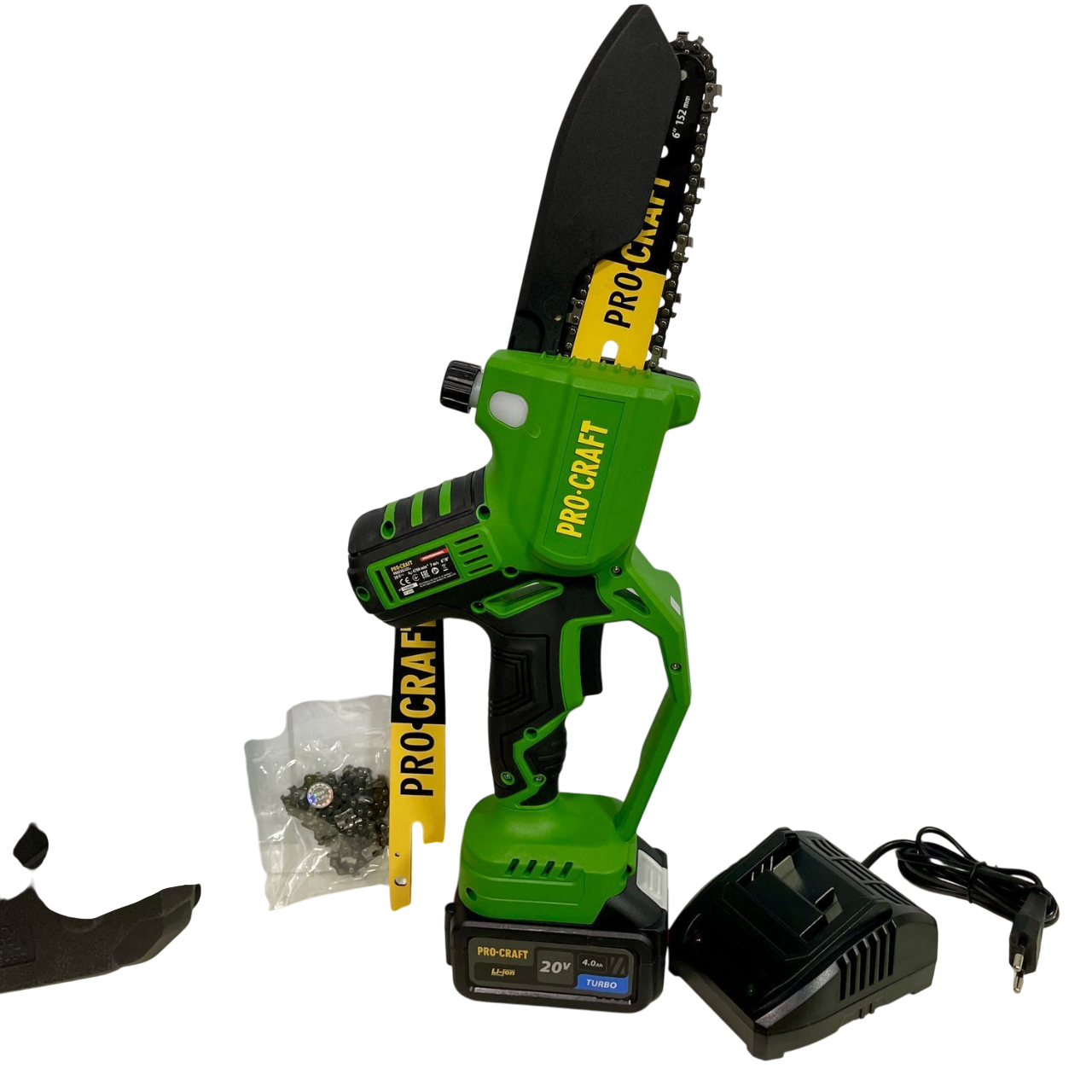 Пила ланцюгова акумуляторна ProCraft PKA32Li 20В 2 АКБ 2 шини 2 ланцюги (030037) - фото 2 Пила ланцюгова акумуляторна ProCraft PKA32Li 20В 2 АКБ 2 шини 2 ланцюги (030037) - фото 2