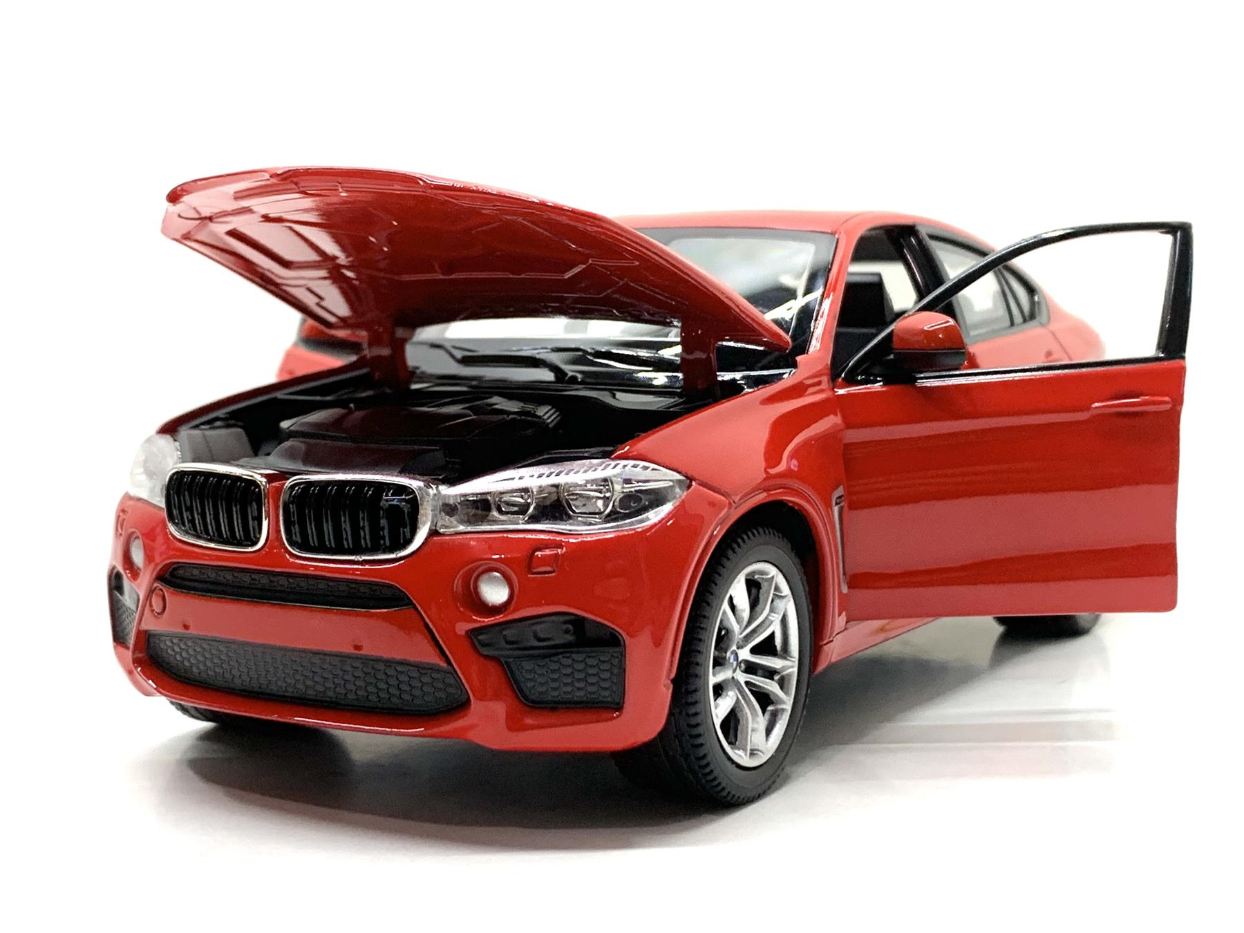 Машина Rastar BMW X6M 1:24 металлопластик Красный (56600) - фото 5