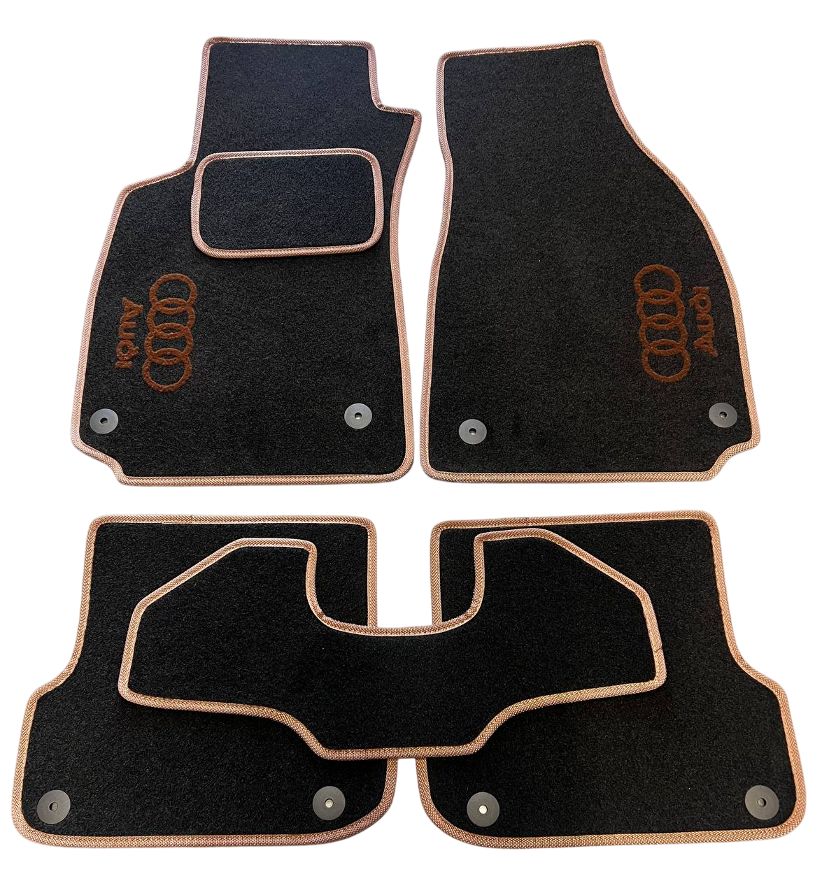 Коврики в салон ворсовые для Audi A6 С6 2006-2011/Audi A6 С6 2006-2011 2 7D 3 0D 2 4І 5 шт. Черный (27327363)