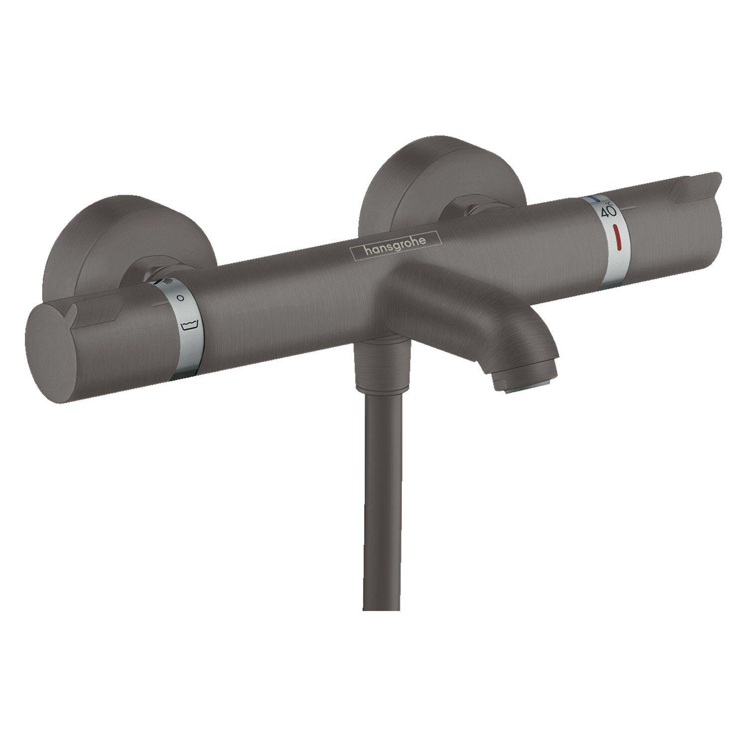 Смеситель для ванны Hansgrohe Ecostat Comfort 13114340 с термостатом Графитовый (226624)