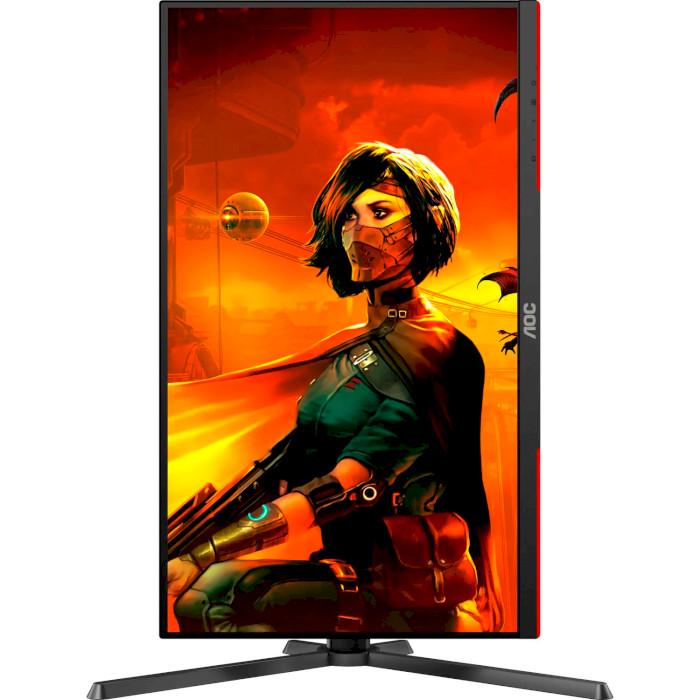 Монитор AOC IPS 3840x2160 160 Гц Pivot 27" Black-Red (U27G3X/BK) - фото 5