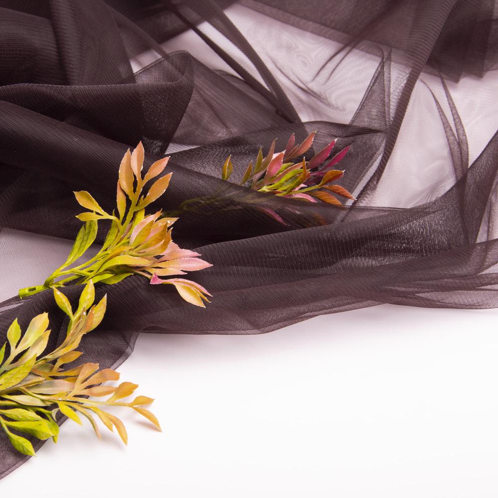 Тканина фатин №72/F євро 3,0 м Темний шоколад (23691) - фото 2 Тканина фатин №72/F євро 3,0 м Темний шоколад (23691) - фото 2