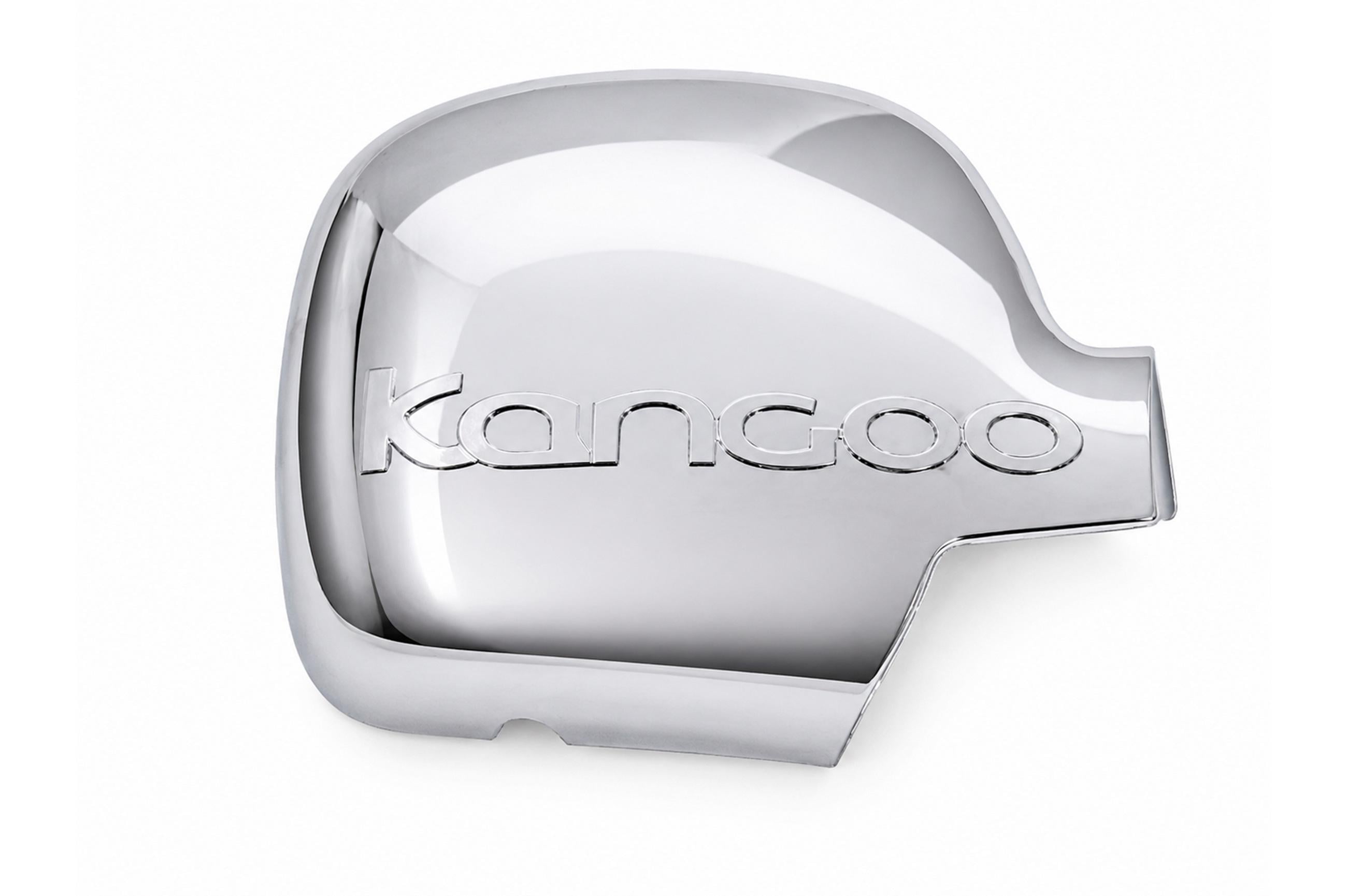 Накладка на зеркало Carmos 2008-2013 по лого праву для Renault Kangoo 2008-2020 гг. abs-пластик 1 шт. Хром (190033)