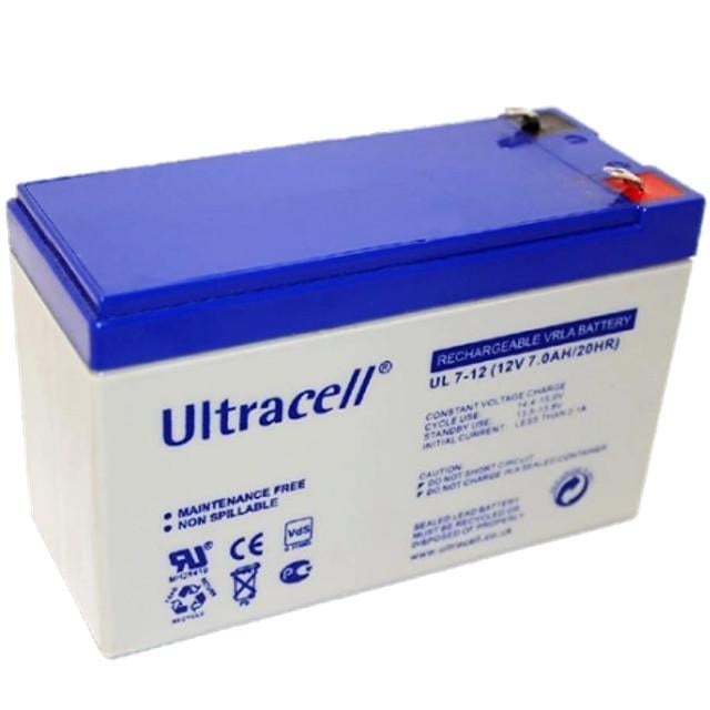 Батарея акумуляторна свинцево-кислотна Ultracell UL7-12 7 A/г 12В (2863456710)