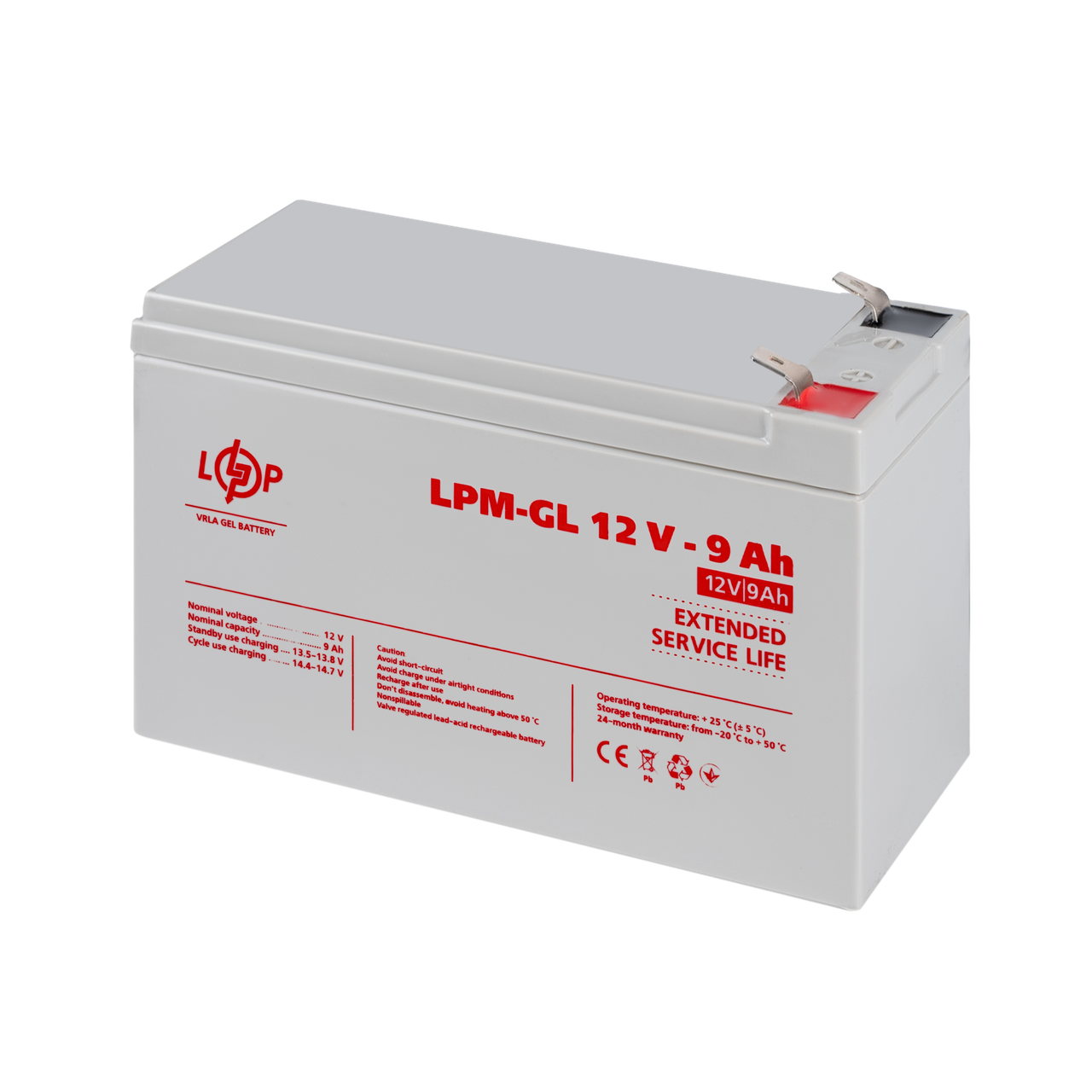 Аккумулятор гелевый LogicPower LPM-GL 12-9 Ah - фото 4