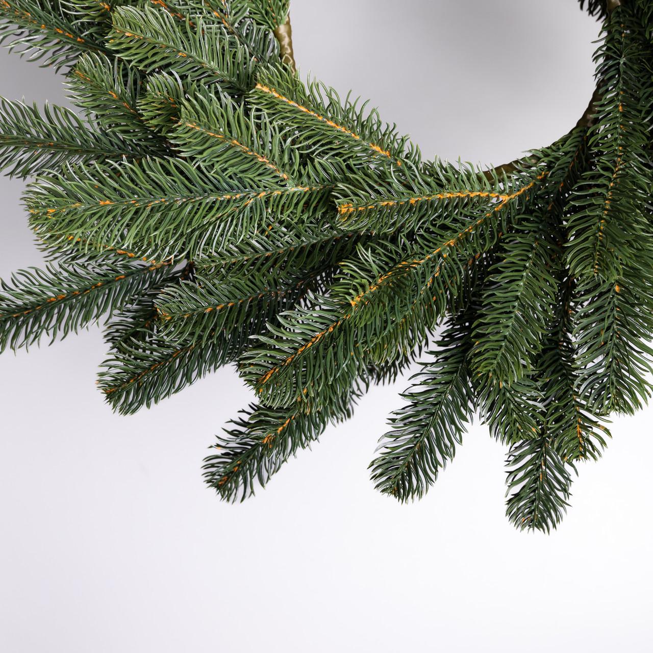 Вінок хвойний штучний Святковий литий Ø 60 см Зелений (TD-VINGR) - фото 3 Вінок хвойний штучний Святковий литий Ø 60 см Зелений (TD-VINGR) - фото 3