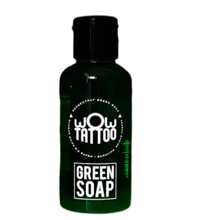 Зеленое мыло Green Soap WOW Tattoo для работы тату мастеров 50 мл (X-1253)