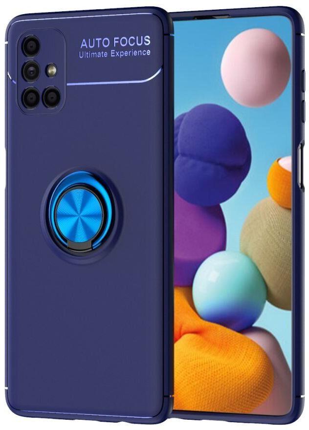 Чехол с кольцом Auto Focus для Samsung Galaxy M51 M515 Blue (17600-28)